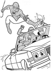 Malowanki Spiderman – strona 25