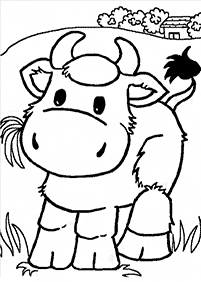 Kolorowanki z krowami – strona 20
