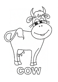 Kolorowanki z krowami – strona 24