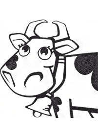 Kolorowanki z krowami – strona 32