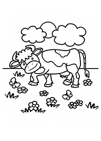 Kolorowanki z krowami – strona 36
