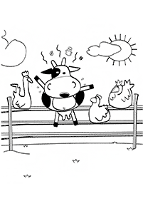 Kolorowanki z krowami – strona 48