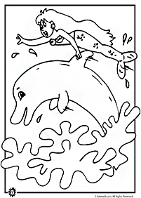 Malowanki z delfinami – strona 35
