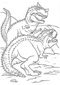 Kolorowanki z dinozaurami – strona 27