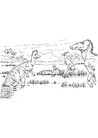 Kolorowanki z dinozaurami – strona 37