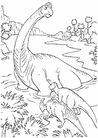 Kolorowanki z dinozaurami – strona 68