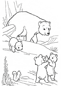 Kolorowanki z niedźwiedziami – strona 67