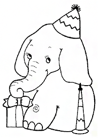 Kolorowanki ze słoniami – strona 101