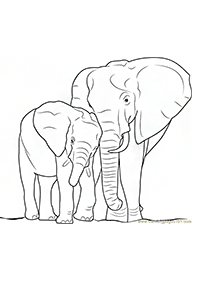 Kolorowanki ze słoniami – strona 107
