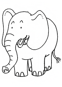 Kolorowanki ze słoniami – strona 28