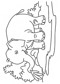 Kolorowanki ze słoniami – strona 40