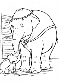 Kolorowanki ze słoniami – strona 48