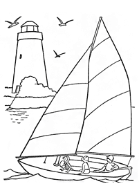 kolorowanki z łodziami – strona 23