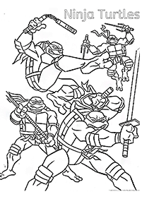 Malowanki Żółwie Ninja – strona 65