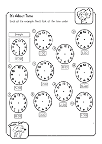 Dizendo as horas (relógio) - ficha de exercício 7