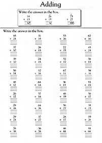 Adição para crianças - ficha de exercício 144