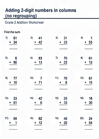 Adição para crianças - ficha de exercício 48