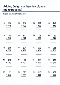 Adição para crianças - ficha de exercício 51