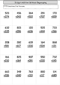 Adição para crianças - ficha de exercício 57