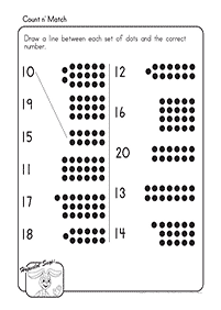 Tarefas de contar - ficha de exercício 1