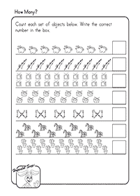 Tarefas de contar - ficha de exercício 5