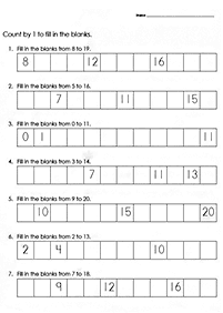 Contar Salteado - ficha de exercícios 7