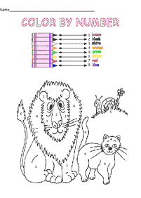 Cor por Números – página para colorir 11