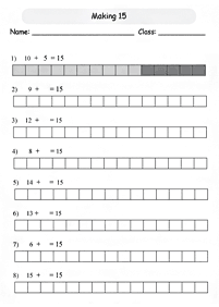 Matemática para crianças - ficha de exercícios 14