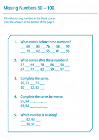 Matemática para crianças - ficha de exercícios 189