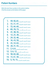 Matemática para crianças - ficha de exercícios 191