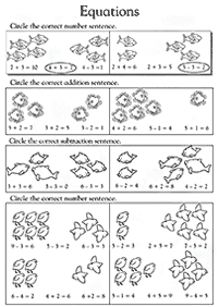 Matemática para crianças - ficha de exercícios 195