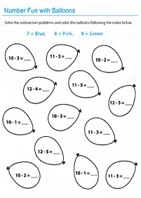 Matemática para crianças - ficha de exercícios 222