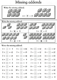 Matemática para crianças - ficha de exercícios 223