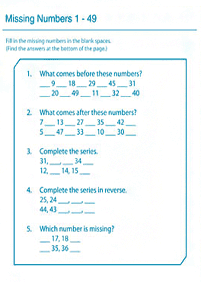 Matemática para crianças - ficha de exercícios 251