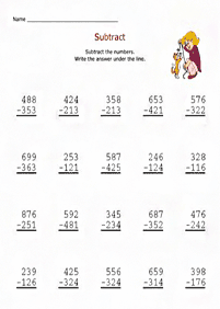 Matemática para crianças - ficha de exercícios 278