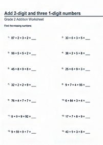Matemática para crianças - ficha de exercícios 281