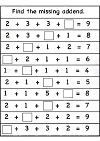 Matemática para crianças - ficha de exercícios 291