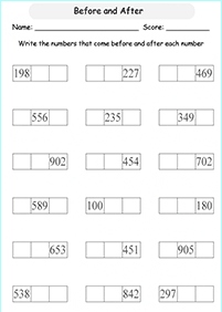 Matemática para crianças - ficha de exercícios 299