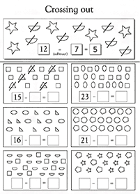 Matemática para crianças - ficha de exercícios 37