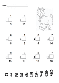 Matemática para crianças - ficha de exercícios 47