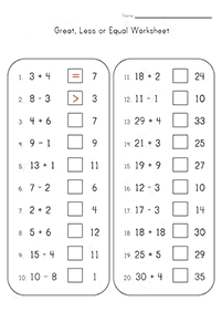 Matemática para crianças - ficha de exercícios 49