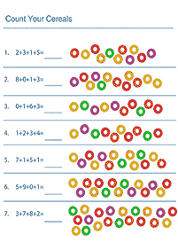 Matemática para crianças - ficha de exercícios 8