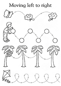 Páginas de exercícios de pré-escola - ficha de exercício 13