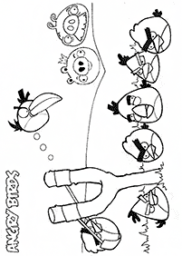 Desenhos para colorir dos Angry Birds - Página de colorir 25