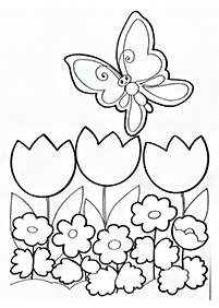 Páginas para colorir com desenhos de borboletas – Página de colorir 11
