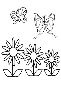 Páginas para colorir com desenhos de borboletas – Página de colorir 12