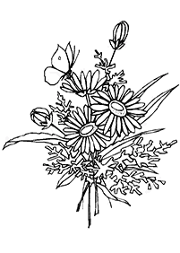 Páginas para colorir com desenhos de borboletas – Página de colorir 72