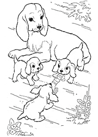 Imagens de cachorros para colorir – Página de colorir 16