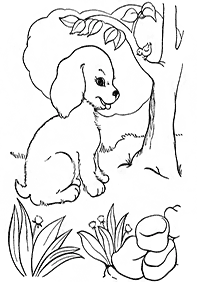 Imagens de cachorros para colorir – Página de colorir 24