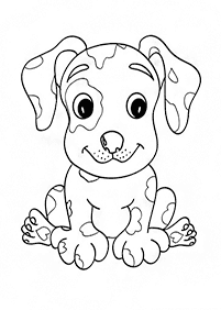 Imagens de cachorros para colorir – Página de colorir 6
